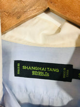 Load image into Gallery viewer, Shanghai Tang Men's Cotton Button-Up Shirt | S  | Blue