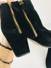 Load image into Gallery viewer, Dune Women's Ankle Heeled Boots | EU37 UK4 | Black