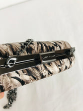 Load image into Gallery viewer, Karen Millen Womens Clutch Bag | Grey Brown Print