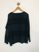 Load image into Gallery viewer, Part Two Women's Striped Angora Wool Jumper | L UK14 | Black