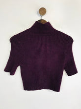 Load image into Gallery viewer, Free People Intimately Women's Ribbed Roll Neck Jumper | M UK10-12 | Purple