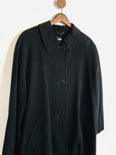 Load image into Gallery viewer, Aquascutum Women's Wool Angora Overcoat Coat | L UK14 | Blue