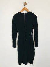 Load image into Gallery viewer, Pied a Terre Women's Faux Leather Smart Sheath Dress | UK6 | Black