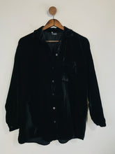 Load image into Gallery viewer, Sparkle & Fade Women's Long Sleeve Velvet Blouse | S UK8 | Black