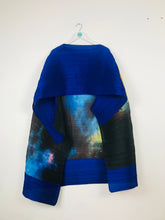 Load image into Gallery viewer, Issey Miyake Pleats Please Womens Poncho Pleated Cape | One Size | Blue