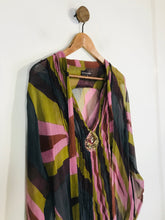 Load image into Gallery viewer, Antik Batik Women's Silk Sheer Blouse | L UK14 | Multicoloured