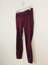 Load image into Gallery viewer, Zara Women’s Jeggings Jeans Leggings | 38 UK10 | Burgundy Red