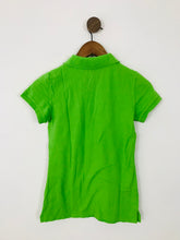 Load image into Gallery viewer, Victoria’s Secret PINK Women’s Distressed Polo Shirt Top | XS | Lime Green