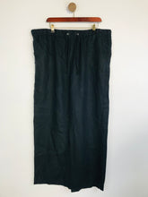 Load image into Gallery viewer, Marks and Spencer Women's Linen Wide Leg Casual Trousers | UK20 | Blue