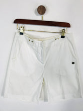 Load image into Gallery viewer, Emporio Armani Women's High Waist Mid-Length Shorts | S UK8 | White