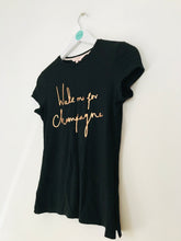 Load image into Gallery viewer, Ted Baker Women’s Graphic T-Shirt | 0 UK8 | Black