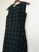 Load image into Gallery viewer, Hobbs Women's Check Gingham Smart Sheath Dress | UK8 | Black