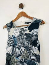 Load image into Gallery viewer, French Connection Women's Leaf Print A-Line Dress | UK6 | Blue