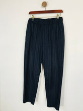 Load image into Gallery viewer, Toast Women's Wool Striped Casual Trousers | UK8 | Blue