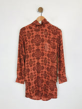 Load image into Gallery viewer, Eleven Paris Women's Floral High Neck Shift Dress NWT | EU34 UK6 | Orange