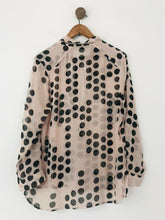 Load image into Gallery viewer, Full Circle Women's Polka Dot Blouse | UK10 | Beige
