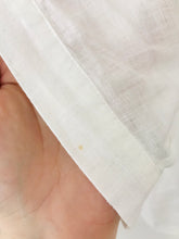 Load image into Gallery viewer, Jaeger Women's Linen Embroidered Button-Up Shirt | UK14 | White