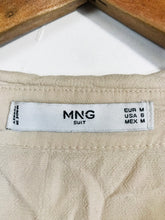 Load image into Gallery viewer, Mango Women's Button-Up Shirt | M UK10-12 | Beige