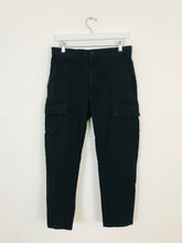 Load image into Gallery viewer, Zara Men’s Tapered Cargo Trousers | S W31 L25 | Black