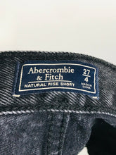 Load image into Gallery viewer, Abercrombie & Fitch Women's Denim High Waist Hot Pants Shorts | 27 4 | Black