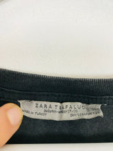 Load image into Gallery viewer, Zara Women’s Oversized Pearl Embellished Tshirt | UK14 | Grey