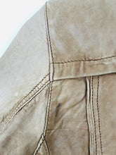 Load image into Gallery viewer, Rino & Pelle Women’s Leather Biker Bomber Jacket | 38 UK10 | Tan Brown