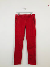 Load image into Gallery viewer, Calvin Klein Womens Straight Leg Stretch Jeans | W35 L32 | Red