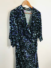 Load image into Gallery viewer, Biba Women's Leopard Print Cowl Neck Sheath Dress | UK18 | Multicoloured