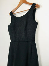 Load image into Gallery viewer, Lands End Women's Pleated Smart Midi Dress | UK8 | Black