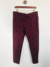 Load image into Gallery viewer, White Stuff Women's Cotton Floral Casual Trousers | UK16 | Red