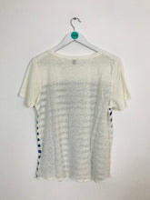 Load image into Gallery viewer, J Crew Women’s Short Sleeve Stripe T-shirt | UK14 | White and Blue