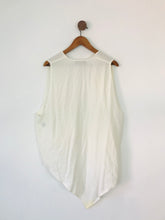Load image into Gallery viewer, Hampstead Bazaar Women’s Vest Waistcoat Top | L-XL | Cream White