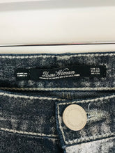 Load image into Gallery viewer, Zara Womens Premium Denim Glitter Skinny Jeans | EU34 UK6 W28 L28 | Dark Blue