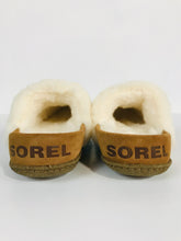 Load image into Gallery viewer, Sorel Women's Suede Faux Fur Slider Slippers | 43 UK10 | Brown