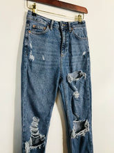 Load image into Gallery viewer, Topshop Women's Distressed Straight Jeans | W26 L30 | Blue