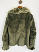 Load image into Gallery viewer, Wallis Women's Faux Fur Overcoat Coat | UK14 | Green