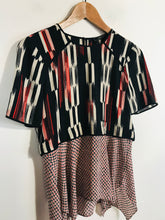 Load image into Gallery viewer, BCBG Max Azria Women's Colour Block Striped T-Shirt | XXS | Multicoloured