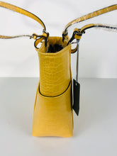 Load image into Gallery viewer, Laura Ashley Women's Snakeskin Shoulder Bag NWT | 15x10 | Yellow