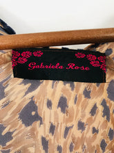 Load image into Gallery viewer, Gabriela Rose Women’s Velvet Leopard Print Cape Shawl Kimono | One Size | Brown
