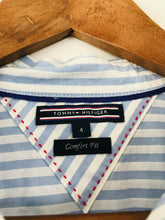 Load image into Gallery viewer, Tommy Hilfiger Women’s Button-Up Stripe Shirt | US4 UK8 | Blue