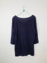 Load image into Gallery viewer, Eileen Fisher Womens Linen Blouse | XL UK16 | Purple