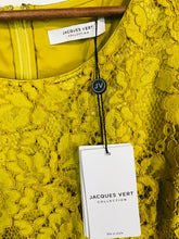 Load image into Gallery viewer, Jacques Vert Women's Lace Midi Dress NWT | UK12 | Yellow