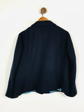 Load image into Gallery viewer, Boden Women's Wool Crop Blazer Jacket | UK18 | Blue