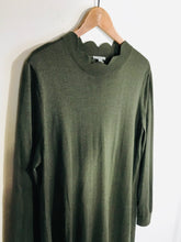 Load image into Gallery viewer, COS Women's Wool Jumper Shift Dress | L UK14 | Green