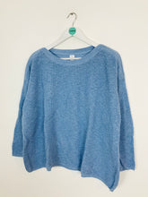Load image into Gallery viewer, John Lewis Women’s Light Linen Blend Knit Jumper | UK16 | Blue