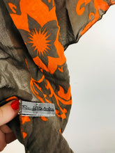 Load image into Gallery viewer, Renato Balestra Women's Cotton Floral Scarf | OS | Brown