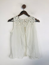 Load image into Gallery viewer, Zara Women's Lace Lightweight Tank Top | XS UK6-8 | White
