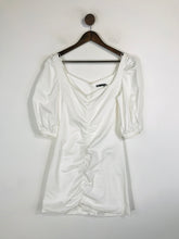 Load image into Gallery viewer, Zara Women's Ruched Mini Dress | M UK10-12 | White