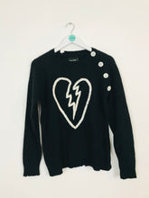 Load image into Gallery viewer, Zadig & Voltaire Women’s Distressed Cashmere Jumper | S UK8 | Black