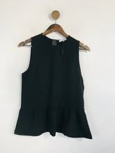 Load image into Gallery viewer, Ganni Women's Ruffle Sleeveless Tank Top | 34 | Black